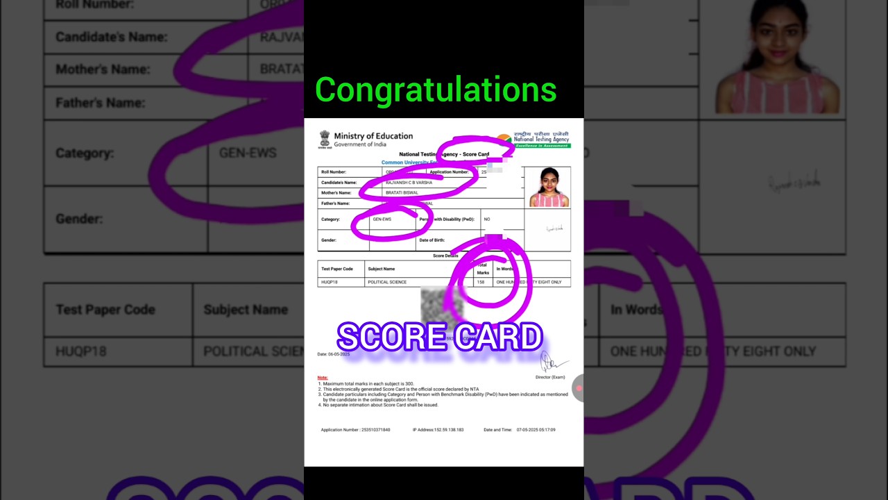 CUET PG SCORE CARD 2025 || CUET PG SCORE CARD || CUET PG Score Card 2025 Download kaise kare #cuetpg