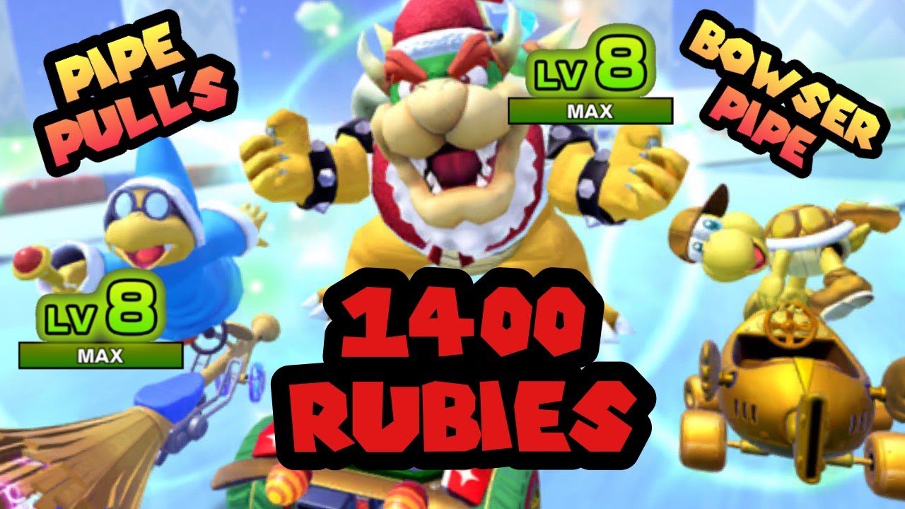 Throwing 1400+ rubies for Santa Bowser and Kamek! | Pipe Pulls