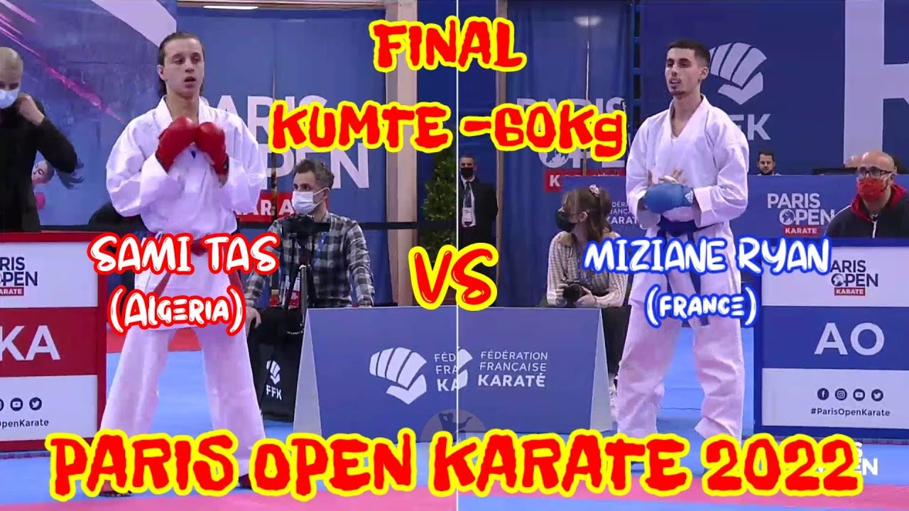 SAMI TAS (ALG) VS MIZIANE RYAN (FRA) KUMITE -60Kg FINAL | PARIS OPEN KARATE 2022