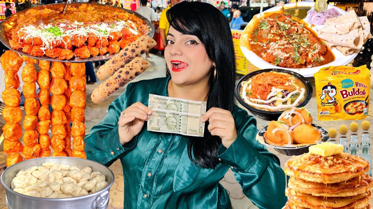 Rs 1000 Street Food Challenge | New Delhi Food Challenge