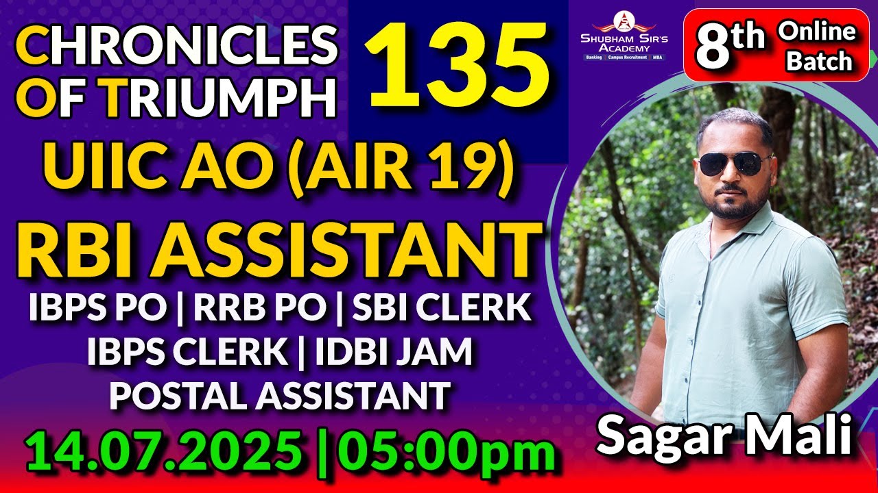 COT Victor 135 | Sagar Mali’s Journey | 14.07.2025 | #BankingSuccess #Motivation #SSA #banking #rbi