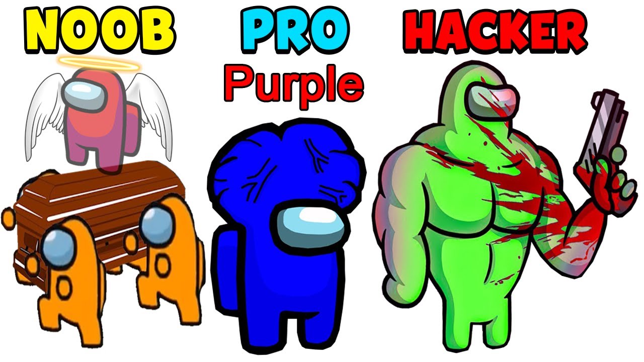NOOB vs PRO vs HACKER - Among Us