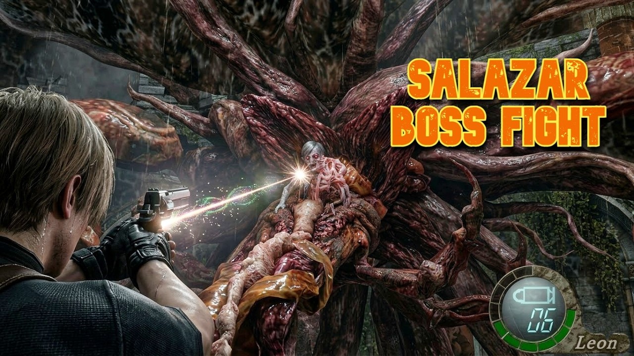 The Transformation Is Terrifying! | Salazar Boss Fight | RE 4