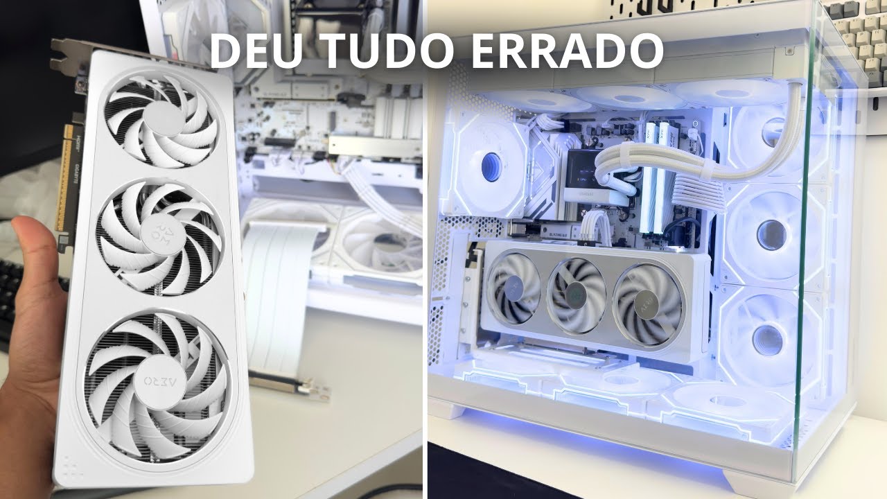 TUNANDO O PC COLOCANDO A PLACA NA VERTICAL (deu tudo errado)