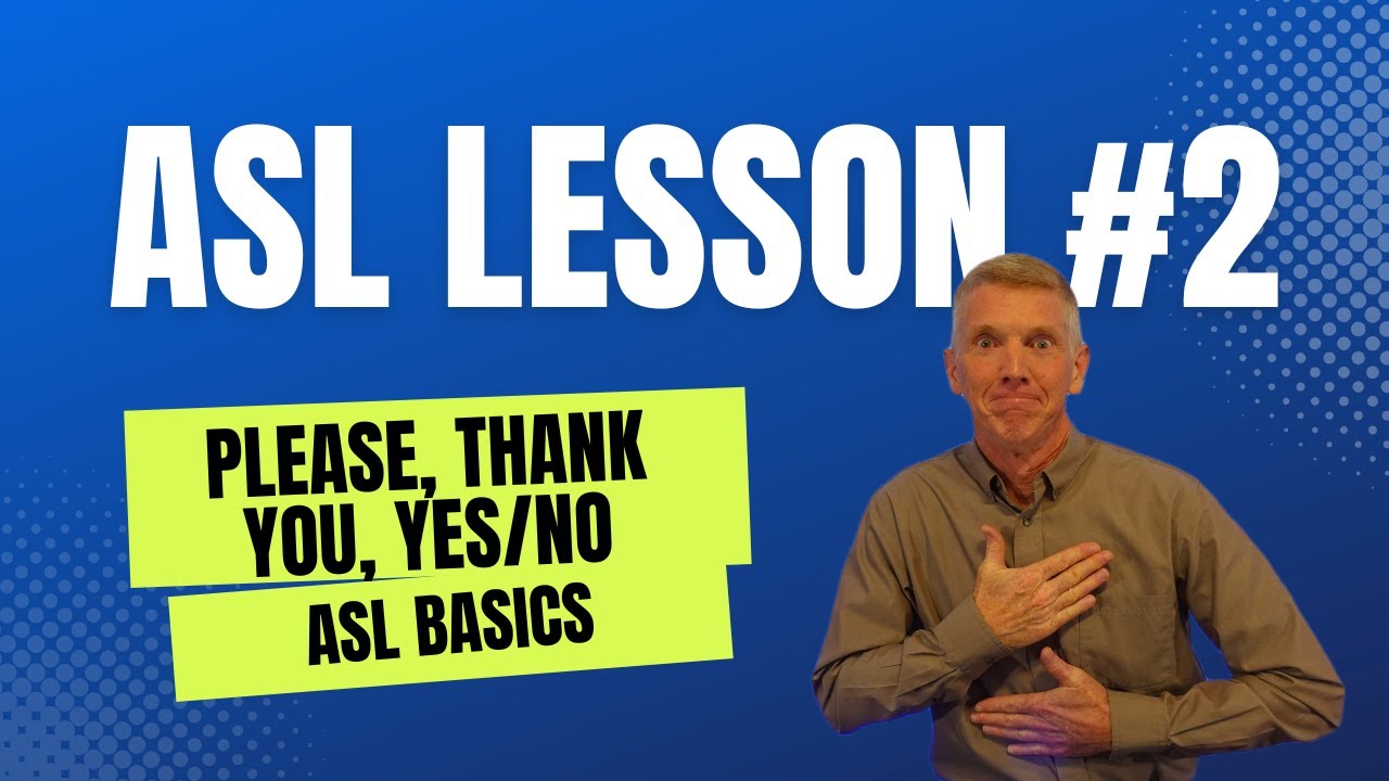 How to Sign-Yes, No, Please, Thank You.  Some of the most important signs to learn