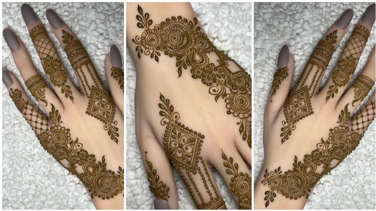 Pinterest Eid mehndi design | Simple mehndi design front hand | eid mehndi design |minimal mehndi 