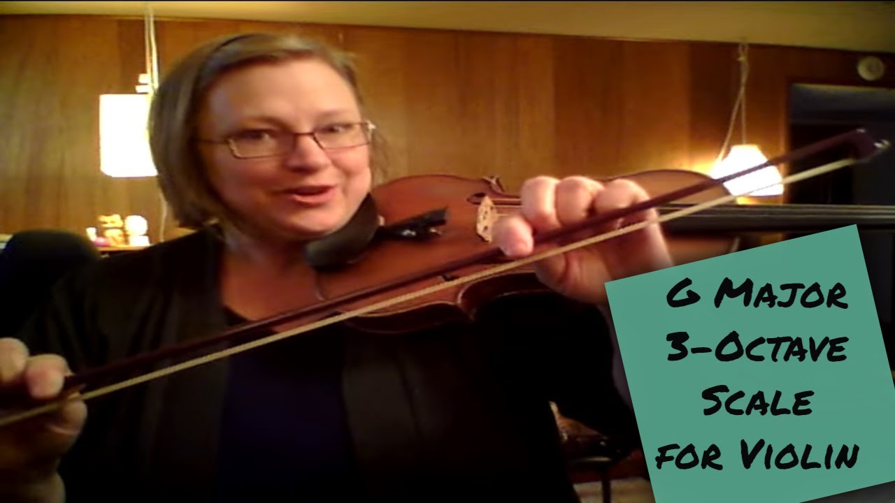 G Major 3 Octave Scale for Violin