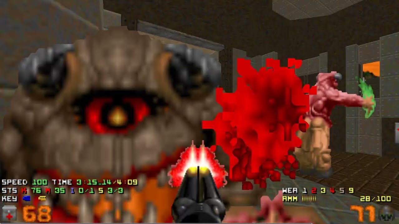 Doom: The Darkening Episode 2 map04 UV max in 4:05
