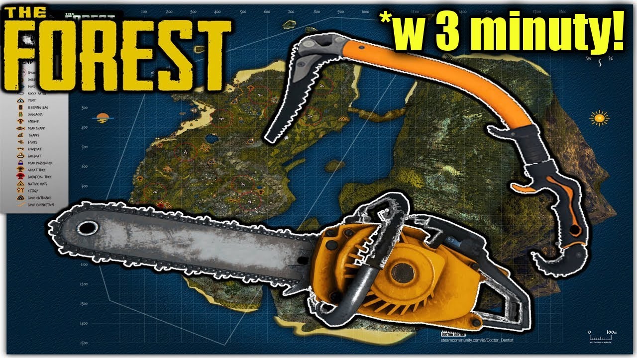 THE CHAINSAW AND CLIMBING AXE IN 3 MINUTES! | The Forest