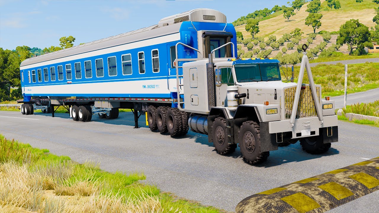 Trucks vs Speed Bumps SPECIAL #3 | BeamNG Drive - Long Video | BeamNG AMG