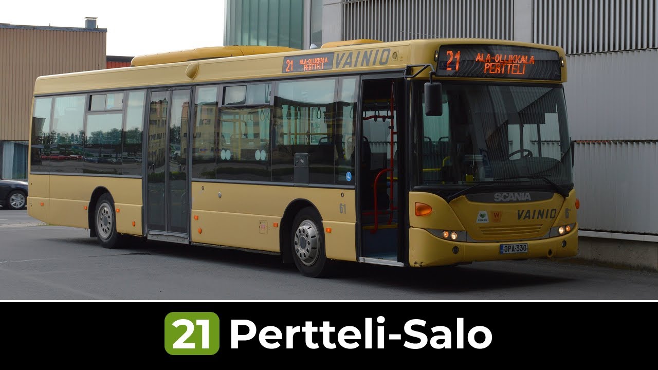 Salon Paikku Linja 21: Salo - Pertteli - Salo (Nopeutettu) | Vainio 61
