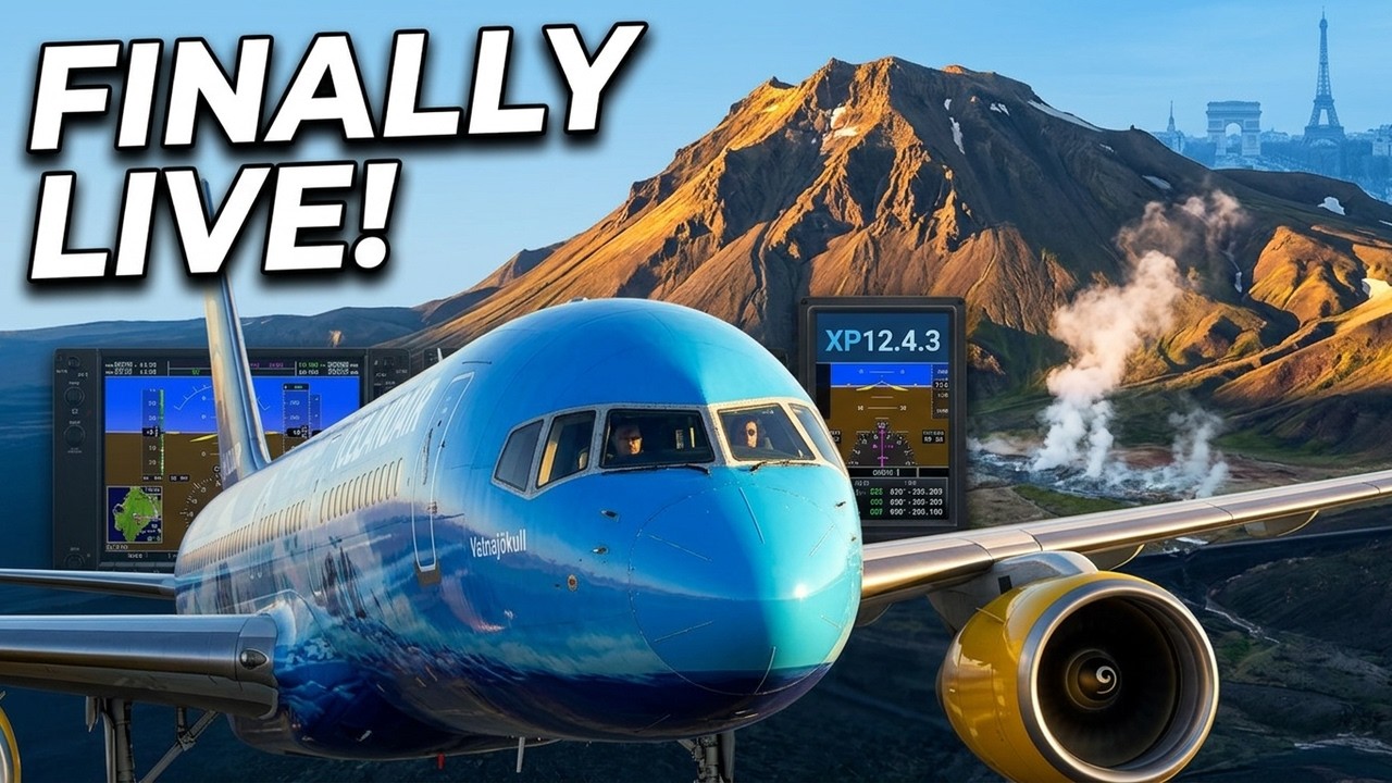 FLYING THE FF B752 ICELAND AIR | KEFLAVIK-PARIS | XP12.4.3 LIVE