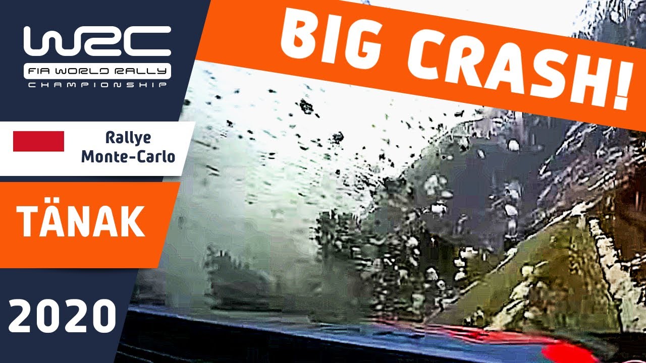 T&Auml;NAK onboard CRASH! Rallye Monte-Carlo 2020. Huge Rally Crash!