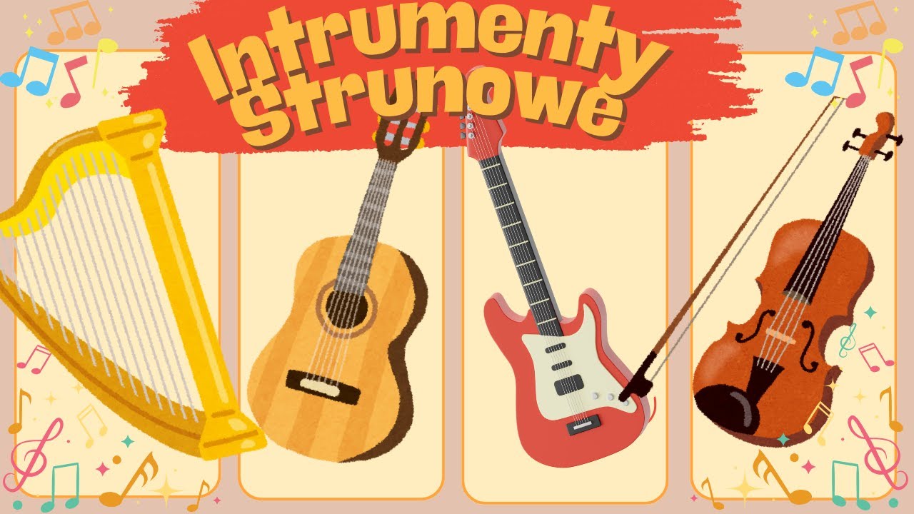 Instrumenty Smyczkowe Dla Dzieci 🎵 Muzyka dla dzieci 🎵 Edukacyjny filmik dla dzieci