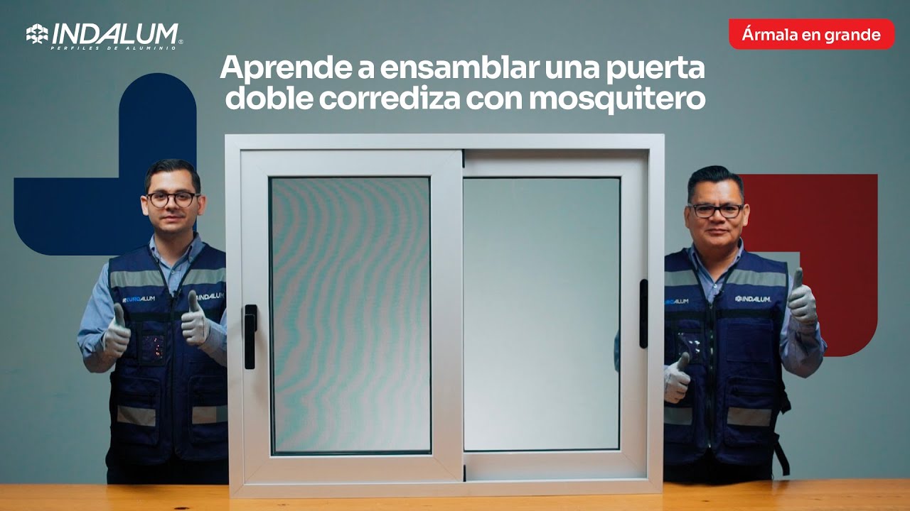 ¡Ármala en grande! Aprende a armar una puerta corrediza serie 4000 con perfiles de línea Euroalum.