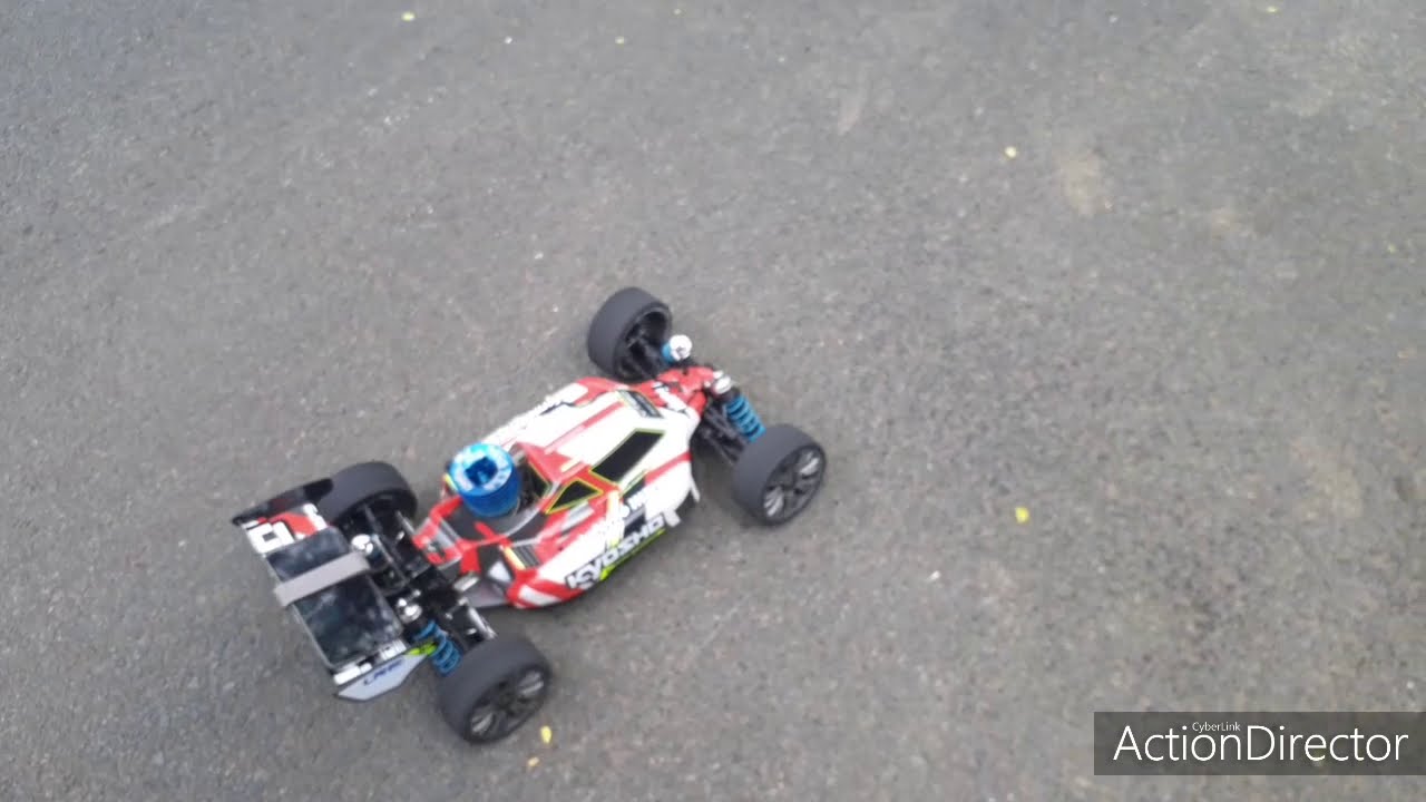 KYOSHO MP9 TKI4 NITRO 2SPEED TEST 84KM/H 52MPH!!