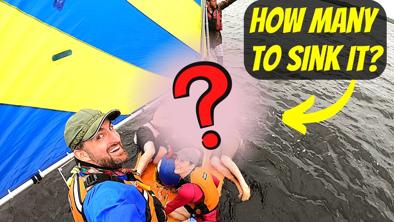 A Sunfish Sailboat holds this many people before sinking...