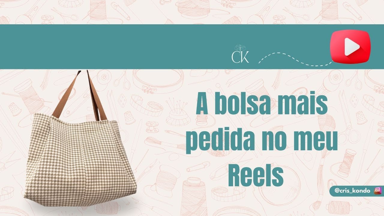 A bolsa mais pedida no meu Reels