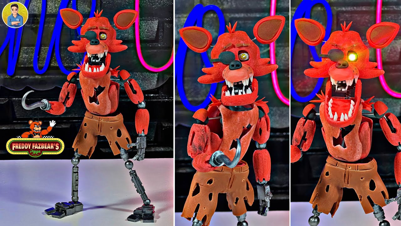 FOXY THE FOX FROM FNAF MOVIE 😱(MOVING EYES)  PORCELAIN SCULPTURE