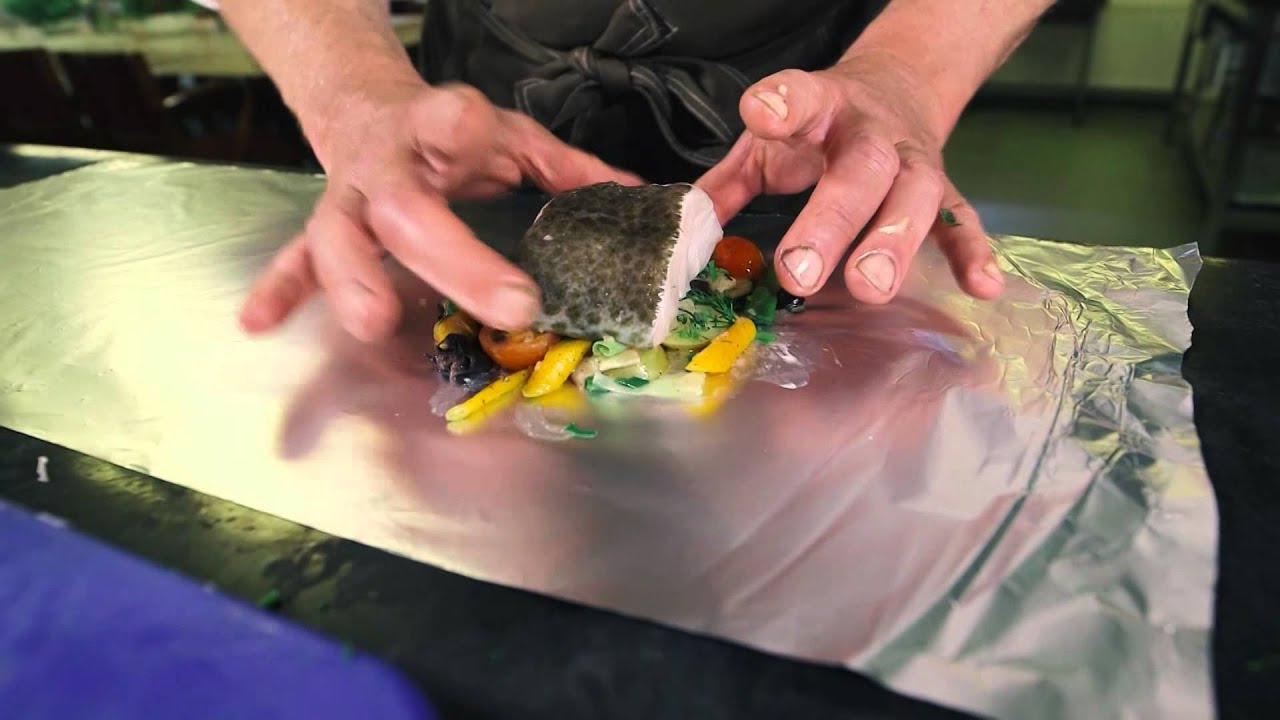 Kabeljauw  en papillote
