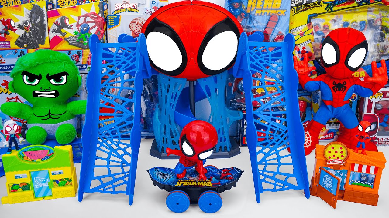 Marvel Spiderman Toys Unboxing Review | Marvel Spiderman Webquarters | Spider Man Bow & Arrow
