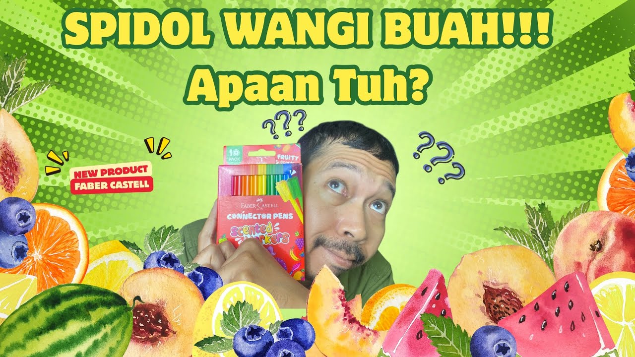 SPIDOL CONNECTOR PEN Wangi Buah? Ada aja gebrakannya dari Faber castell @FaberCastellGroup#artbygie 