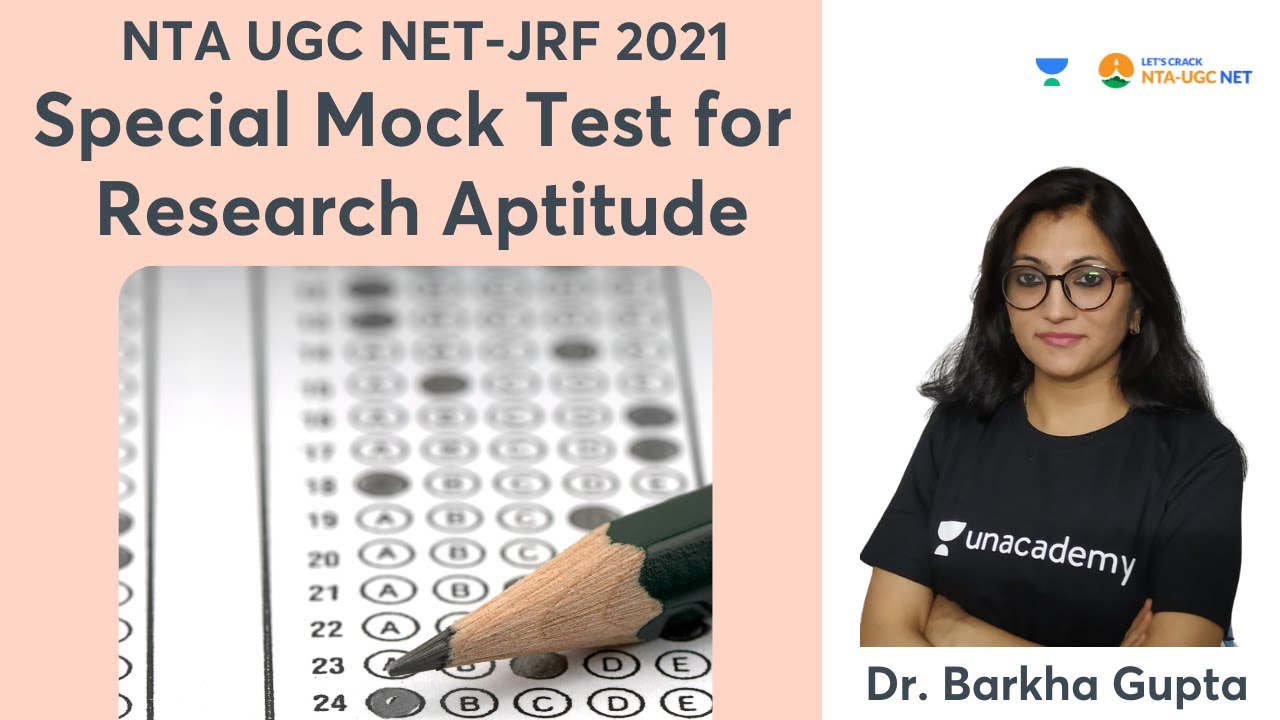 Special Mock Test for Research Aptitude | Paper-1 | NTA UGC NET-JRF 2021 | Dr. Barkha Gupta