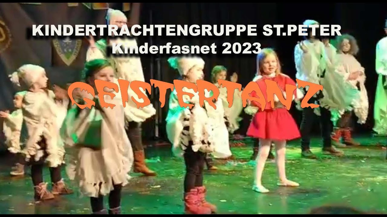 Geistertanz - Kindertrachtengruppe St. Peter - Kinderfasnet 2023