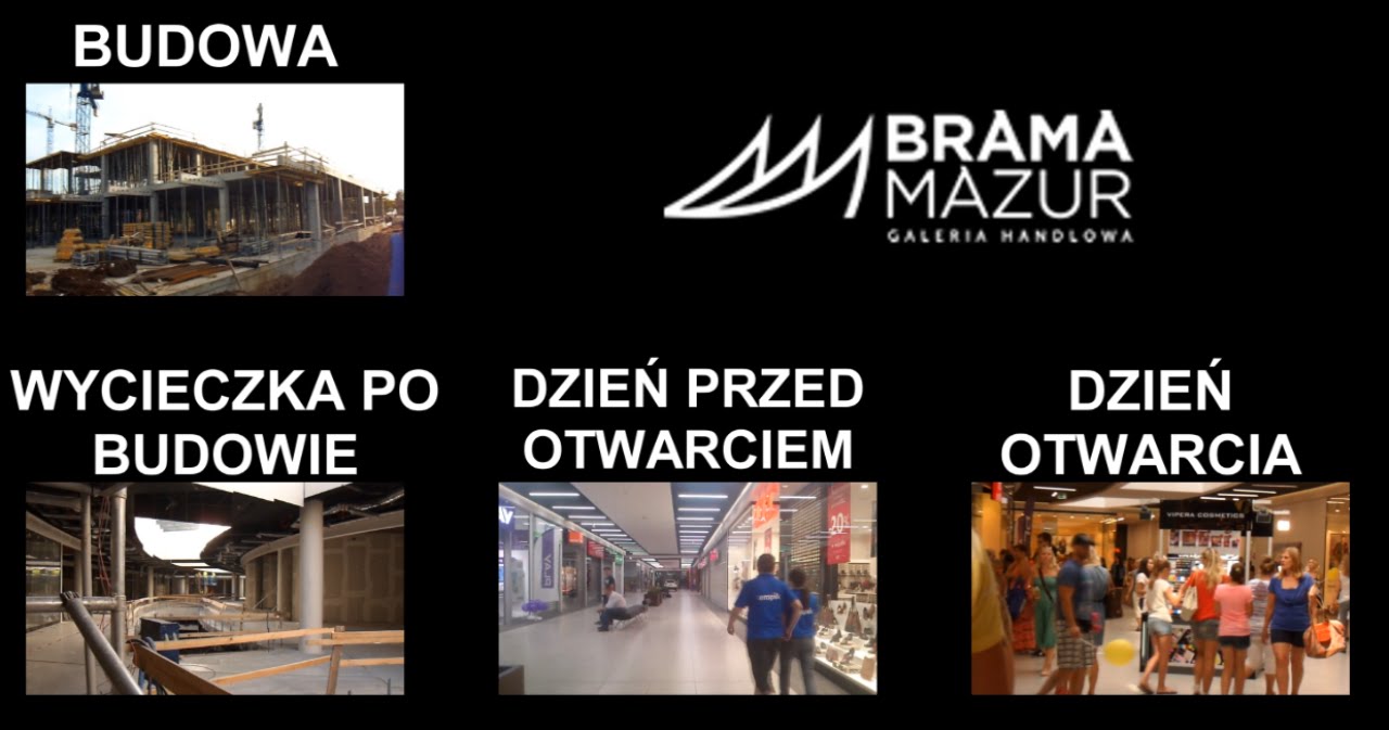Ełk Galeria BRAMA MAZUR || budowa || spacer po budowie || dzień przed otwarciem || dzień otwarcia
