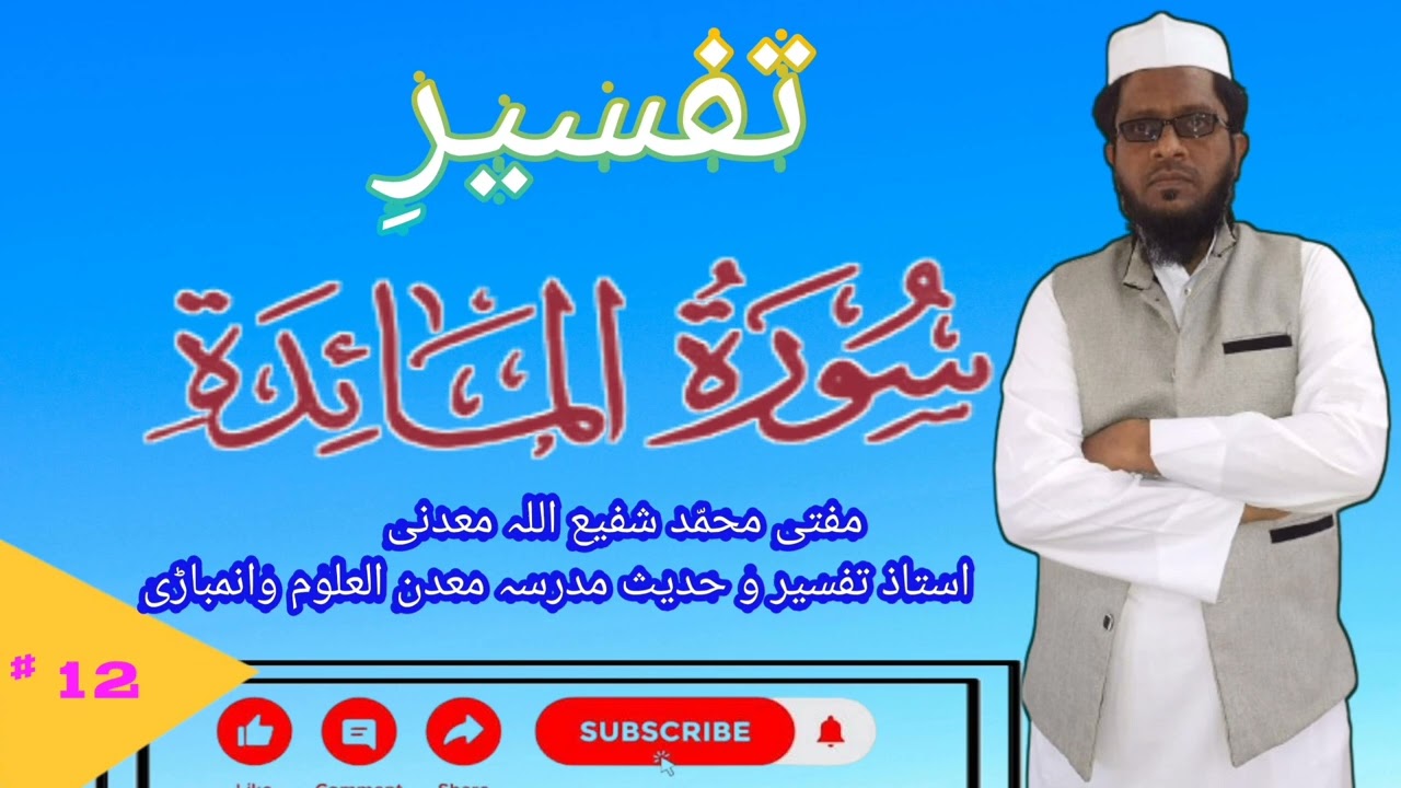 Surah Al-Maidah Tafseer:Exploring of Verses 20- 26 By Mufti Mohammed Shafiullah Madini 