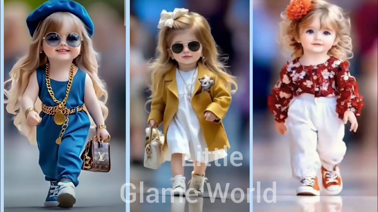 Babies glamed in their style.#babyfashionshow #babyoutfits # little Glame World 