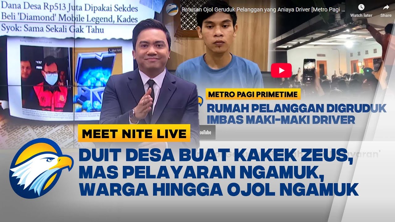AAUUWW! Mas Pelayaran Masuk Bui, Sekdes Korupsi Demi Game & Judol | Meet Nite Live