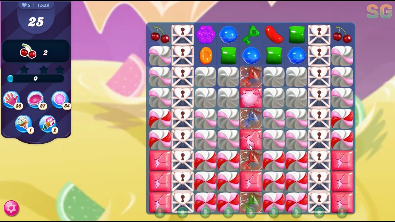 Candy Crush Saga Level 1539 (No Boosters)