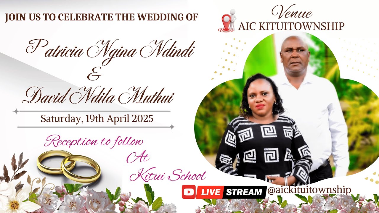 PATRICIA WEDS DAVID | AIC Kitui Township |19 April 2025