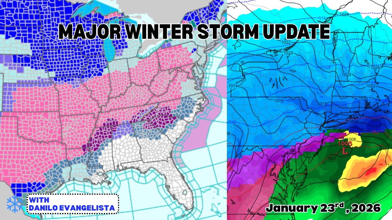 Major Winter Storm To Cripple Large Swath Of The US: Update 1/23/2026
