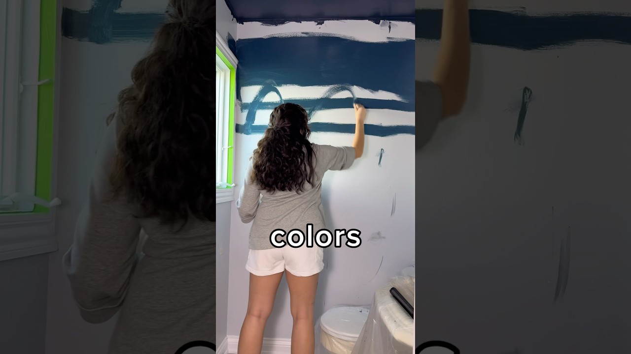 painting a sea wall in my bathroom