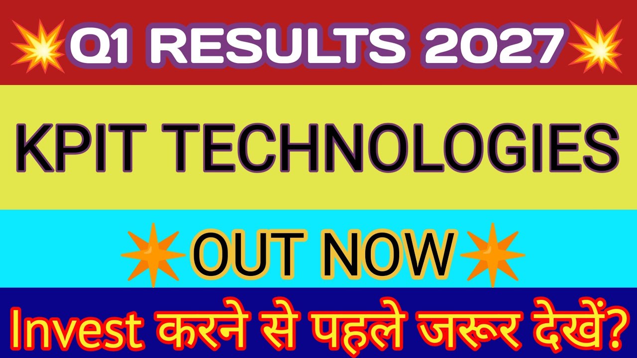 KPIT Q1 Results 2026 🔴 KPIT Results Today 🔴 KPIT Share Latest News 🔴 KPIT Technologies Share