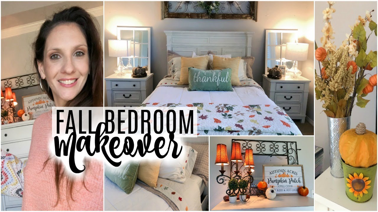 FALL BEDROOM MAKEOVER 2019 | DOLLAR TREE DECOR!