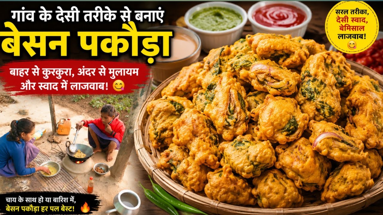 besan pakoda sabji kaise banate hai ।। Neelam Nigam twins vlogs