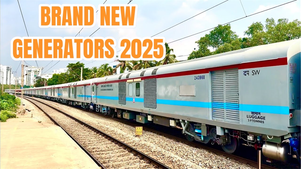 Brand New Generator Car Train from ICF #amritbharatexpress #vandebharatexpress  #wap7 #wap5 #train
