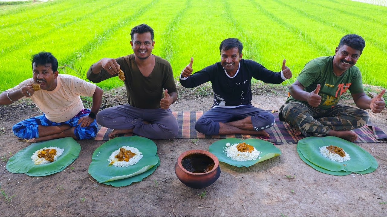 Clay pot Mutton Handi recipe | Mutton Handi curry | Village Cooking Vlog