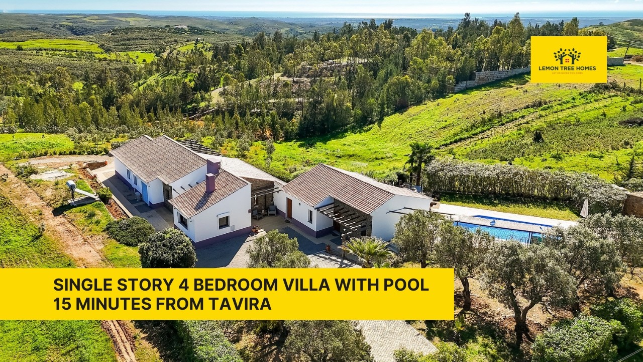 Just Listed: 4 Bedroom Countryside Villa with Pool & Guest Suites | 15 Min from Tavira, Portugal