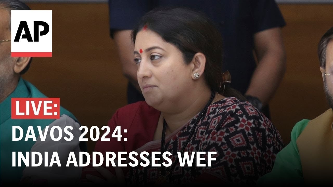Davos 2024 LIVE: Indian ministers Smriti Irani, Hardeep Singh Puri address World Economic Forum
