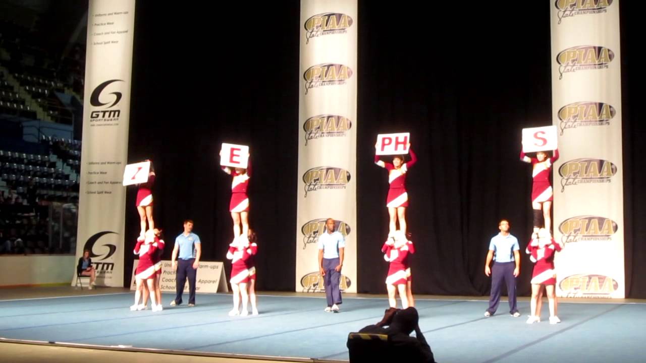 WHITEHALL HIGH SCHOOL ZEPHYRS PIAA COMPETITIVE SPIRIT CHAMPIONSHIPS SMALL VARSITY DIVISION PRELIMS