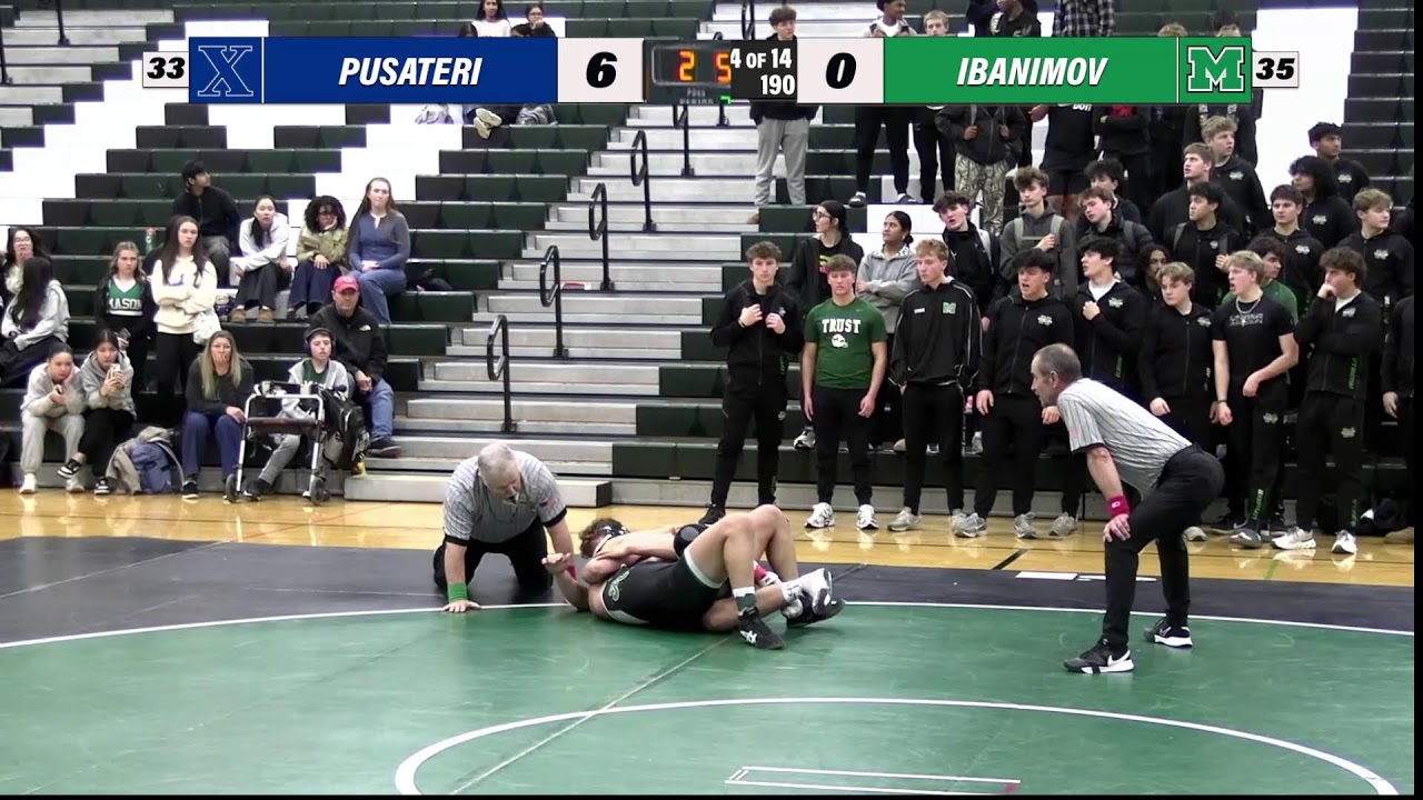 Mason vs St. X - OHSAA Boys Wrestling  - Mason Sports Radio