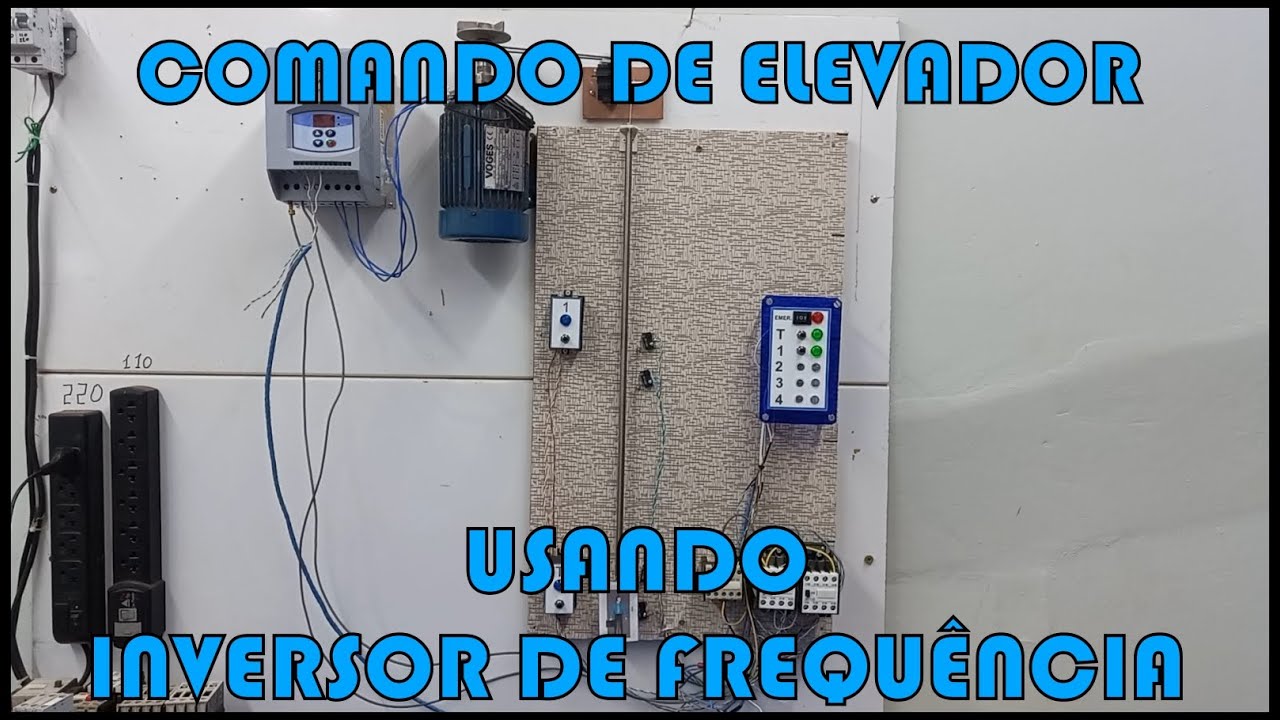 ESQUEMA ELÉTRICO DE ELEVADOR COM INVERSOR