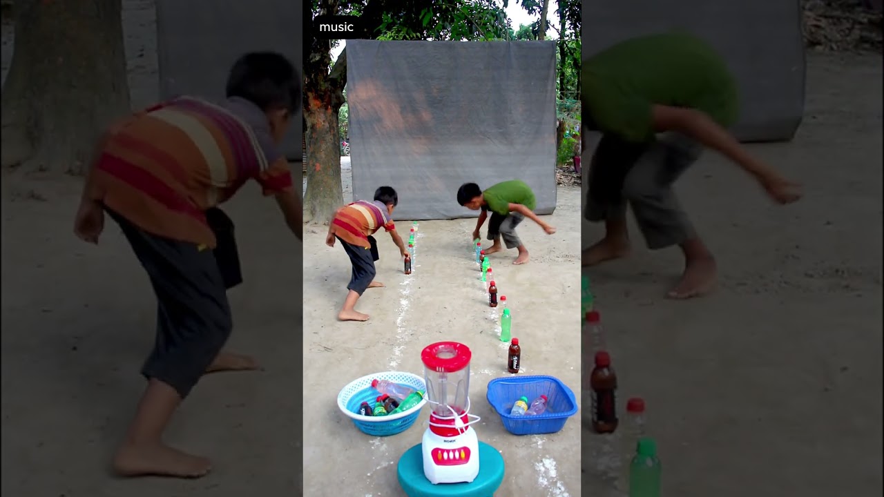 Bottle game Challenge Speed And Strategy, Who Will Win? #familygames #familychallenge