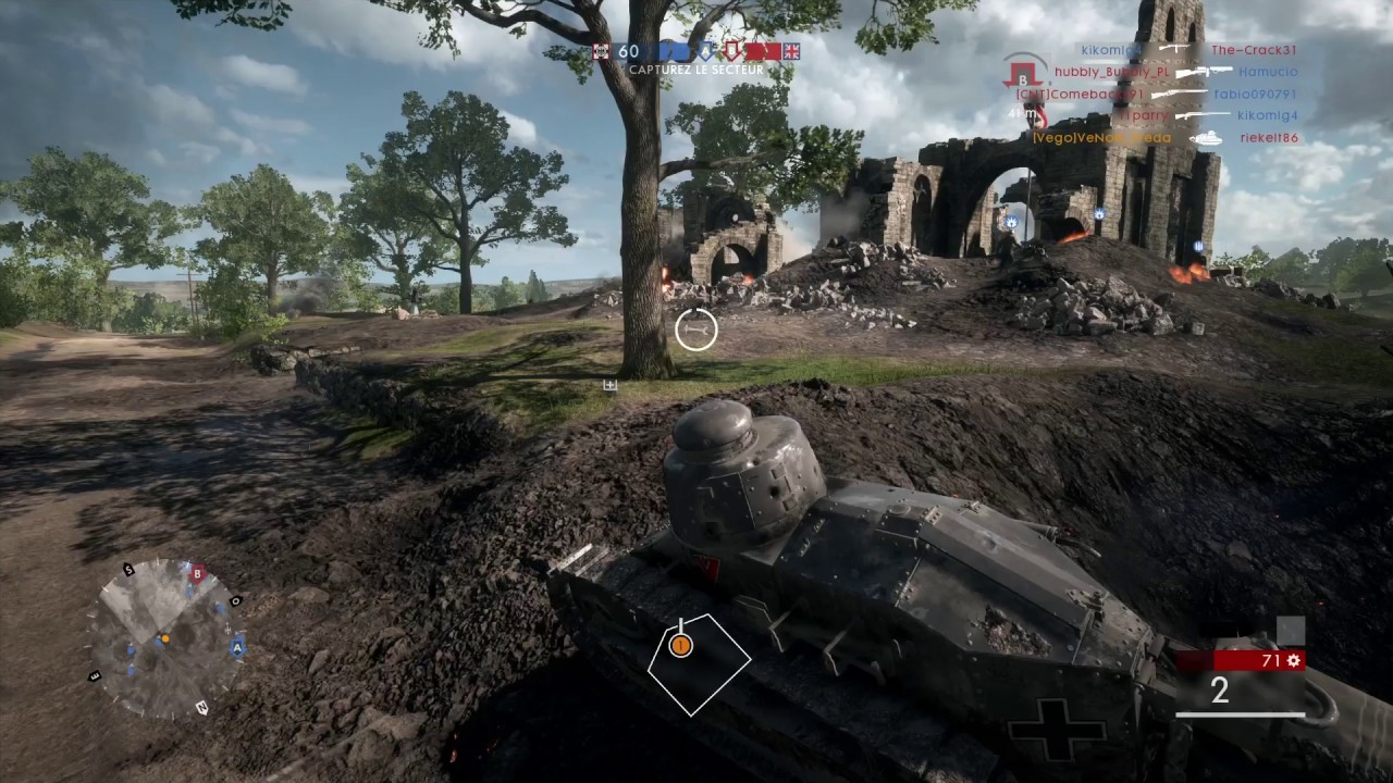 BF1 - Light Tank 102/0 KillStreak on St. Quentin Scar