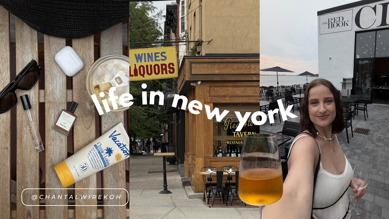 nyc vlog | red hook wine tasting, sunset skyline views, coffee & hidden gems