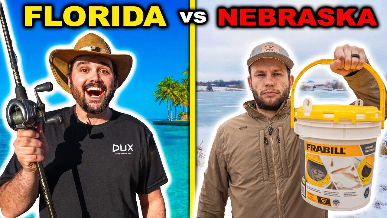 LOSER Has To MOVE! - FLORIDA vs NEBRASKA Fishing CHALLENGE!!!